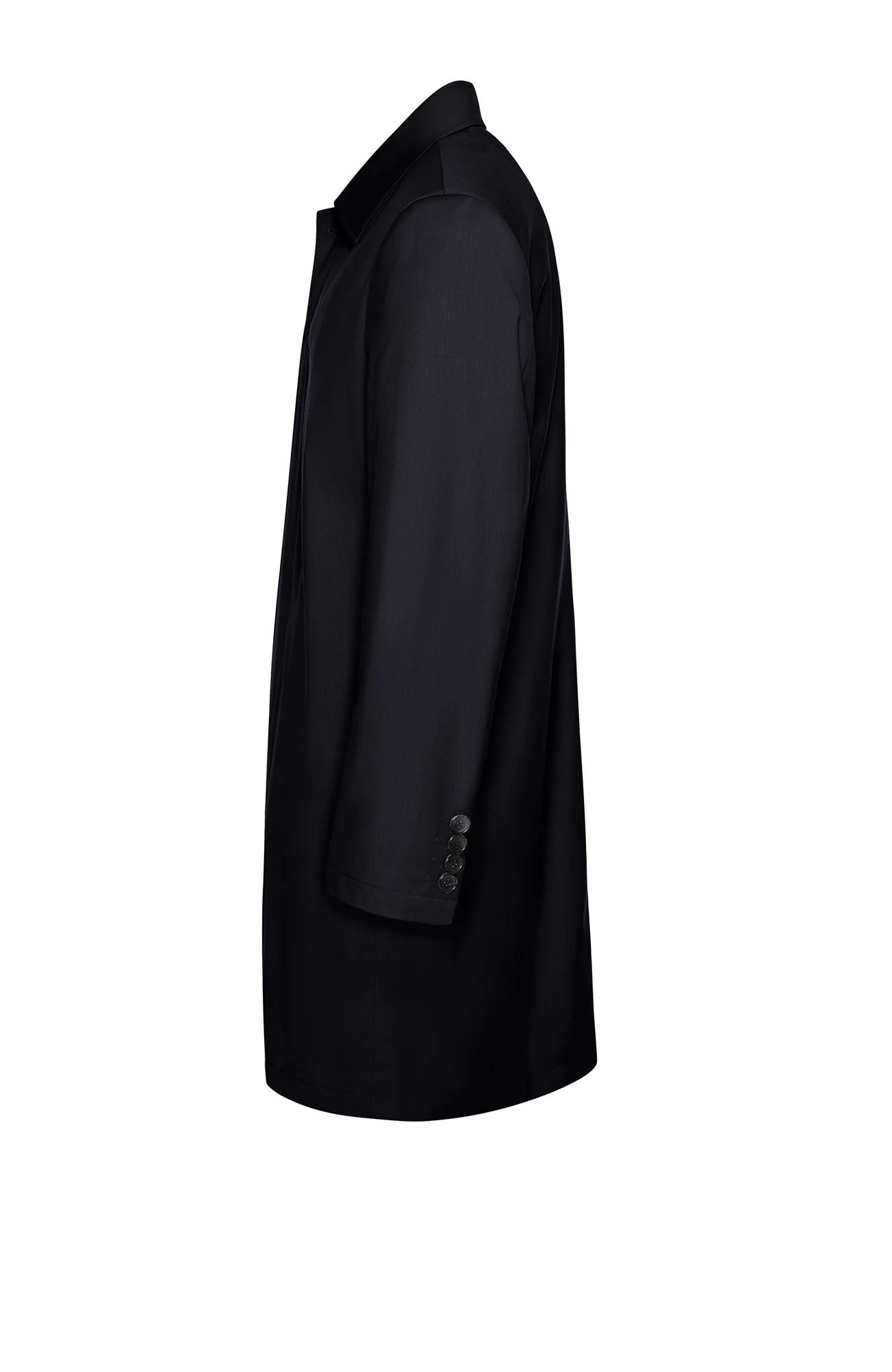 Jax Black Water Repellent Wool Coat - Image 4