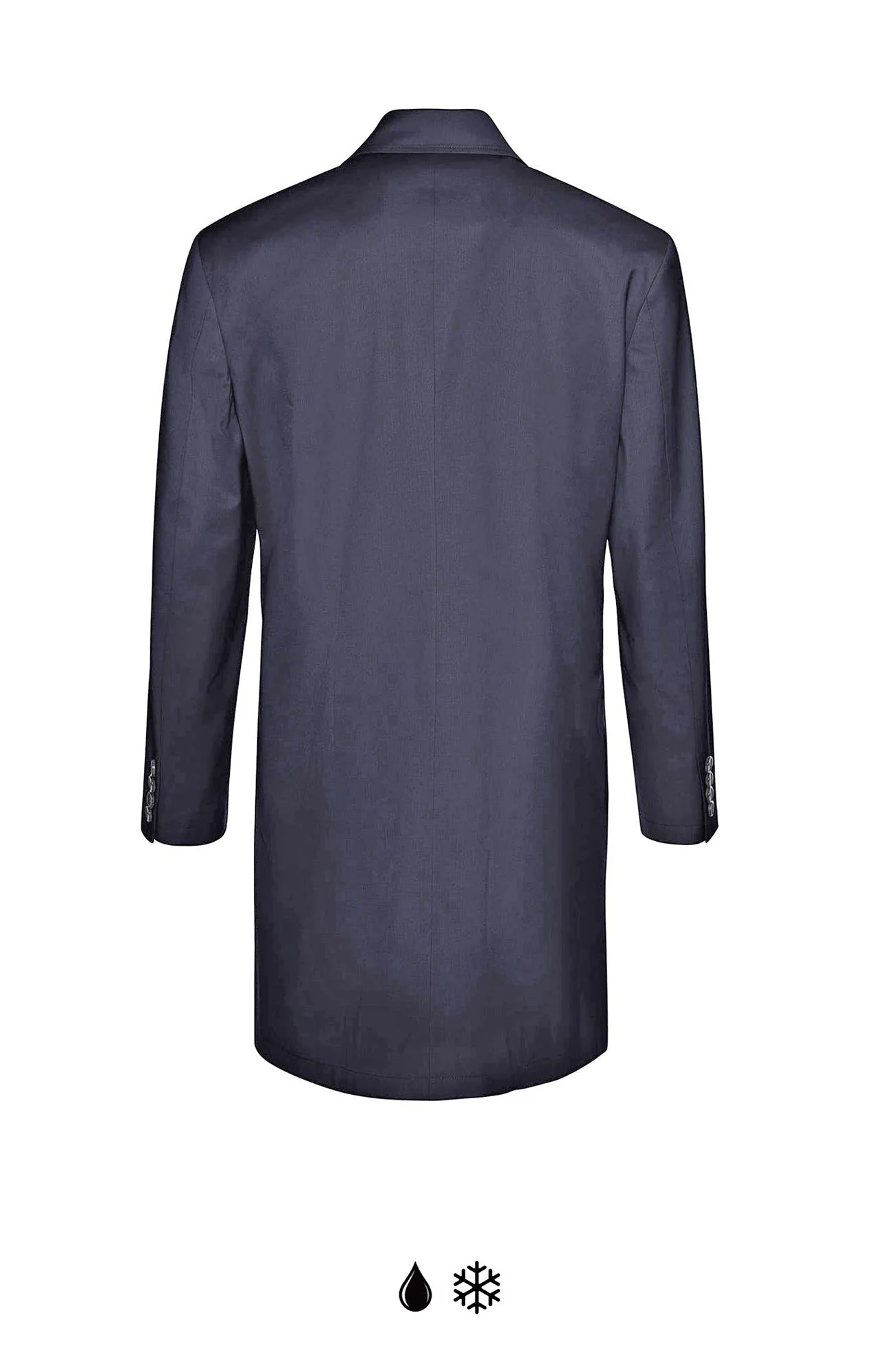 Jax  Single Breast Navy Topcoat - Image 3