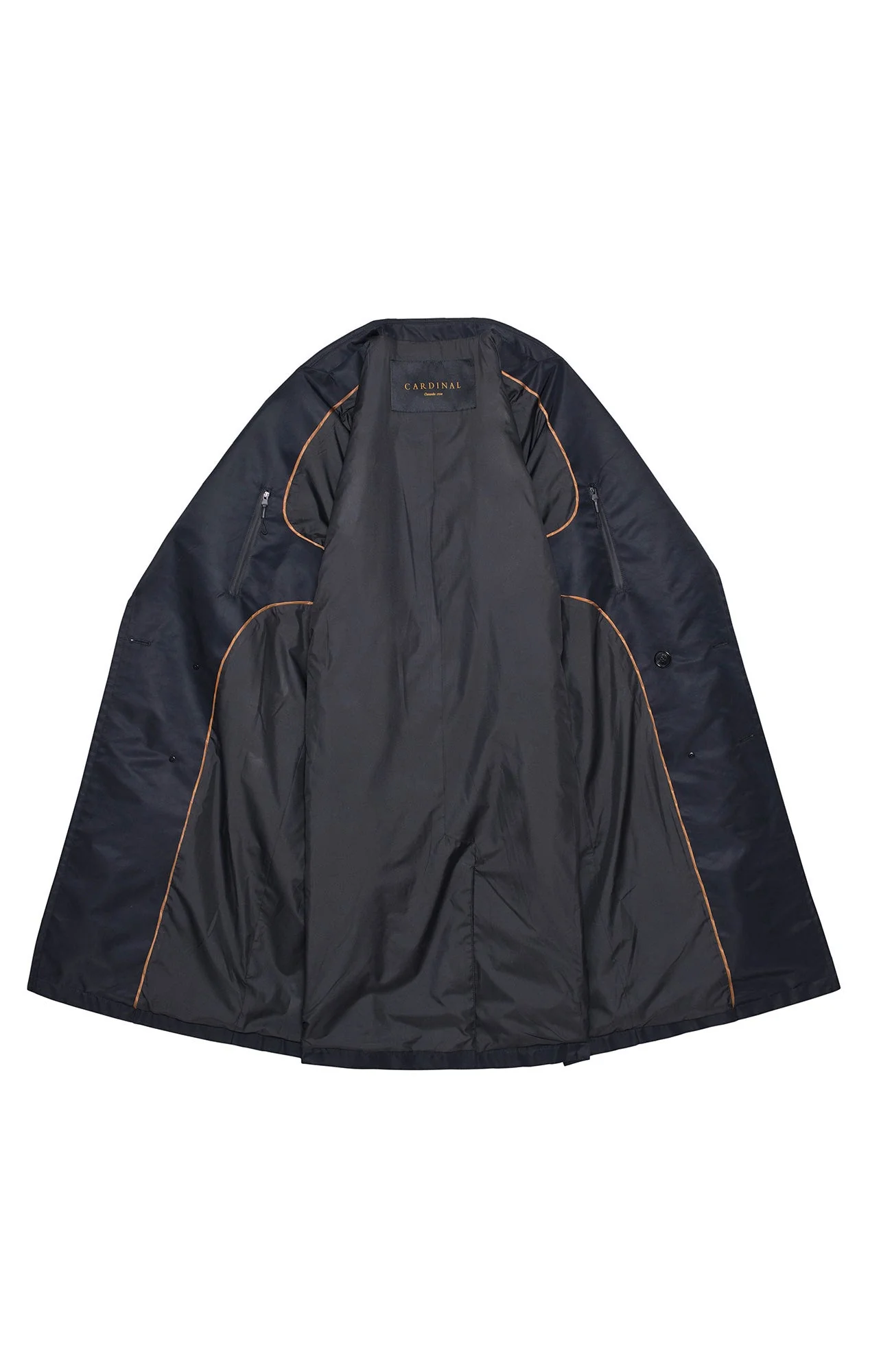 Leo Black Double Breast Raincoat - Image 5