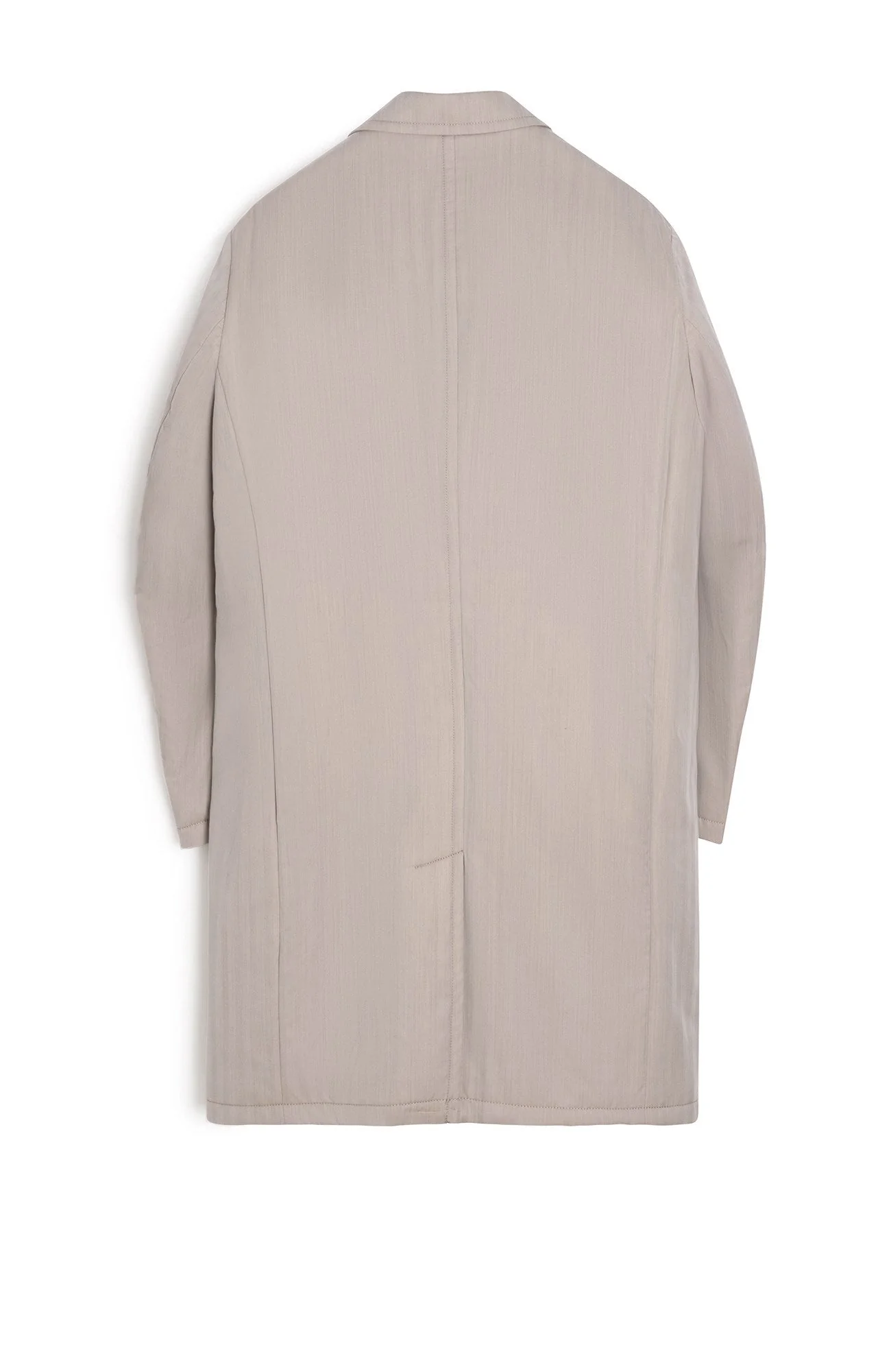 Mercury Stone Herringbone Silk and Wool Topcoat - Image 4