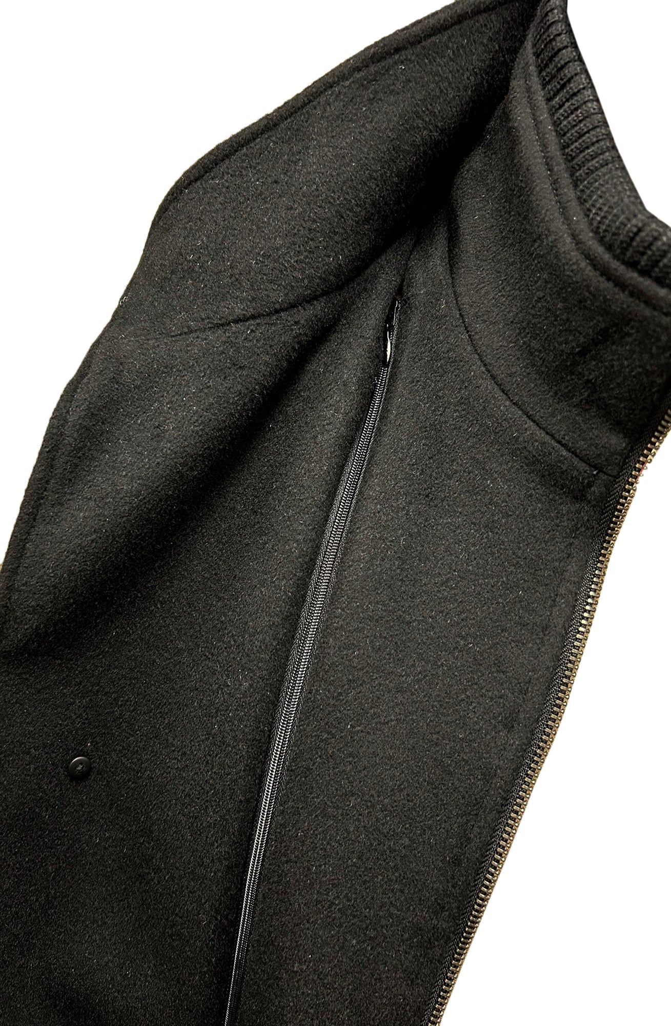 Mont-Royal Black Wool & Cashmere Car Coat - Image 7