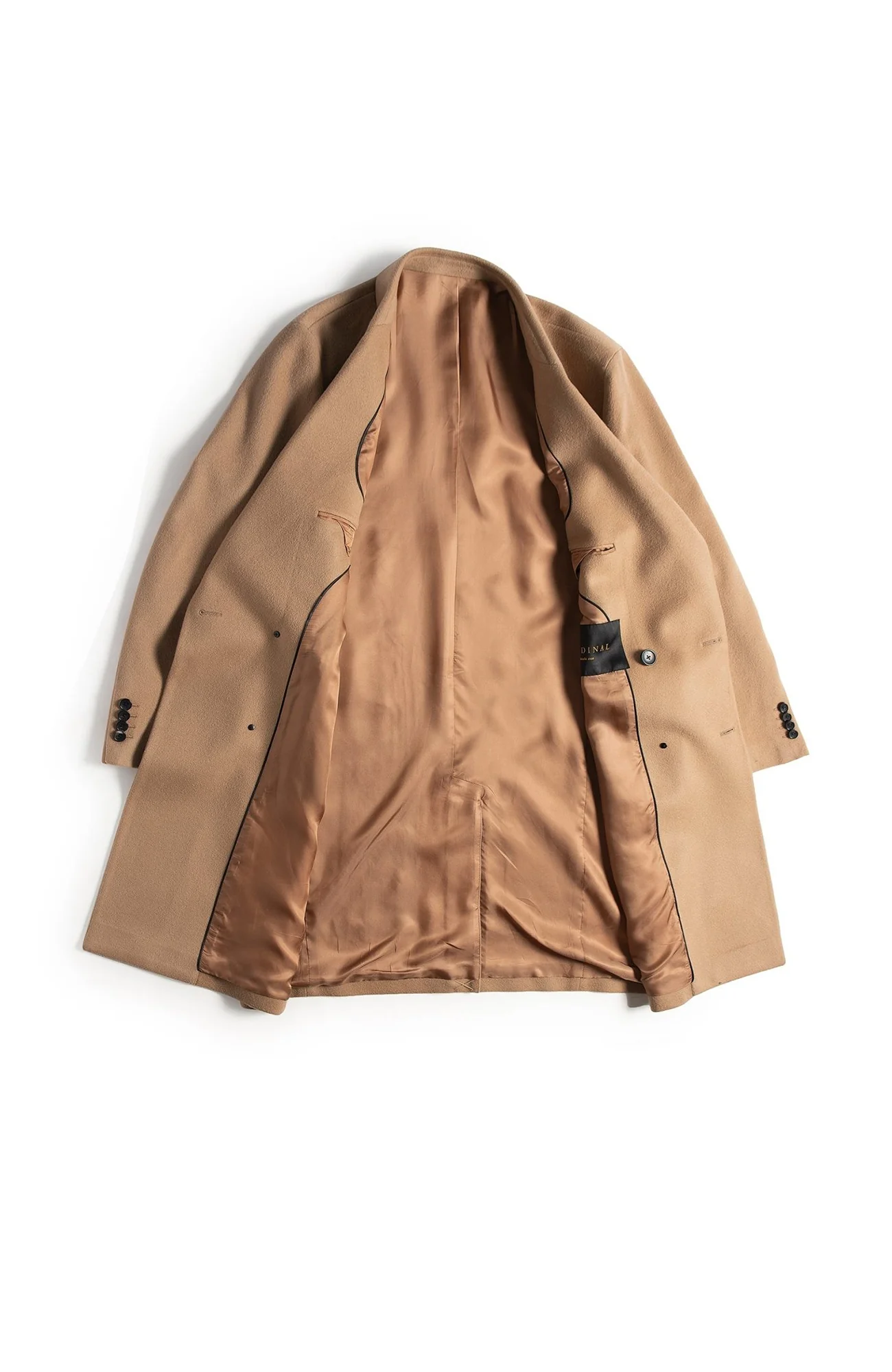 Thomas Wool & Cashmere Camel Overcoat - Image 4