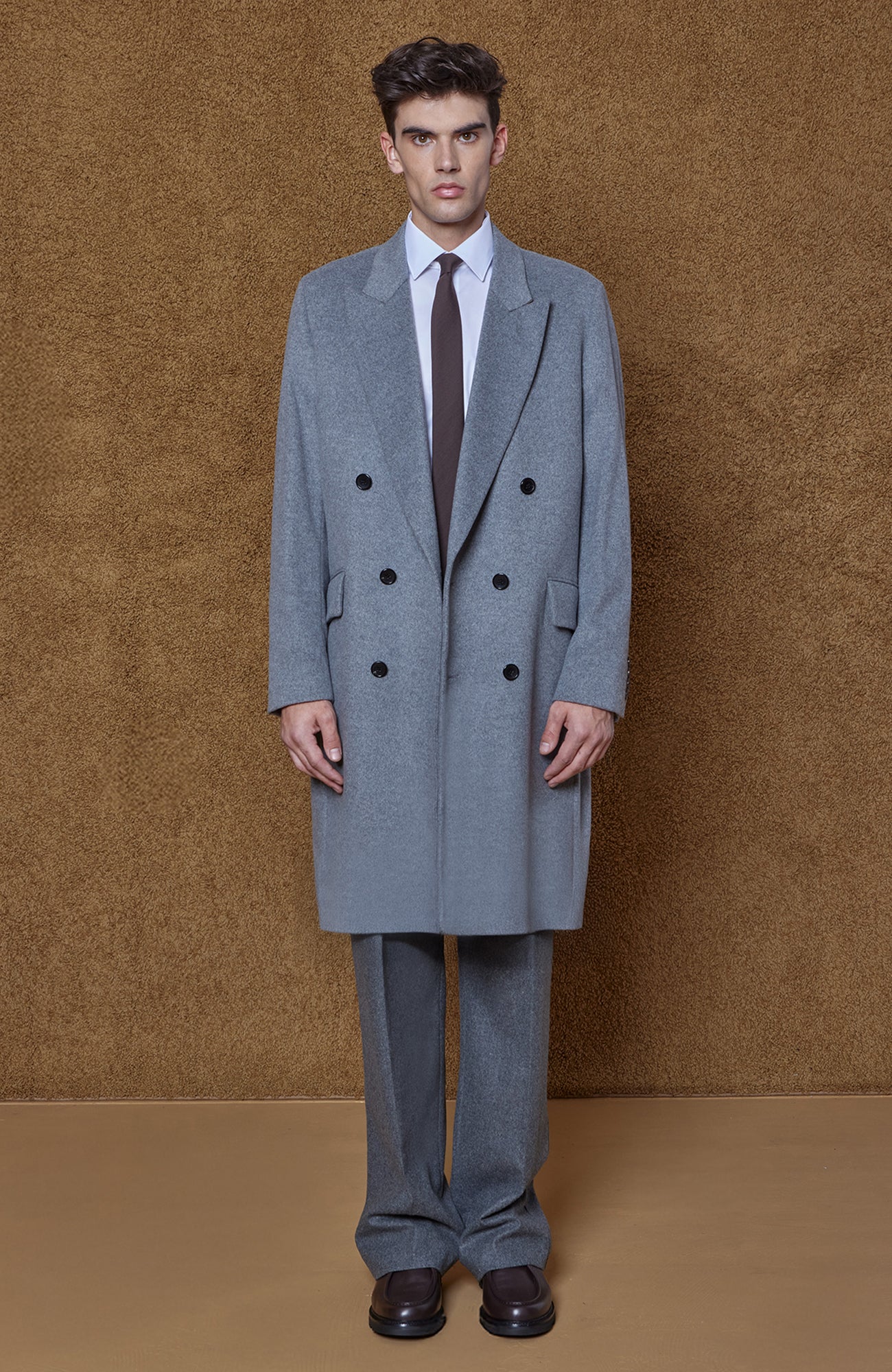 Thomas Grey Wool & Cashmere Overcoat - Image 6