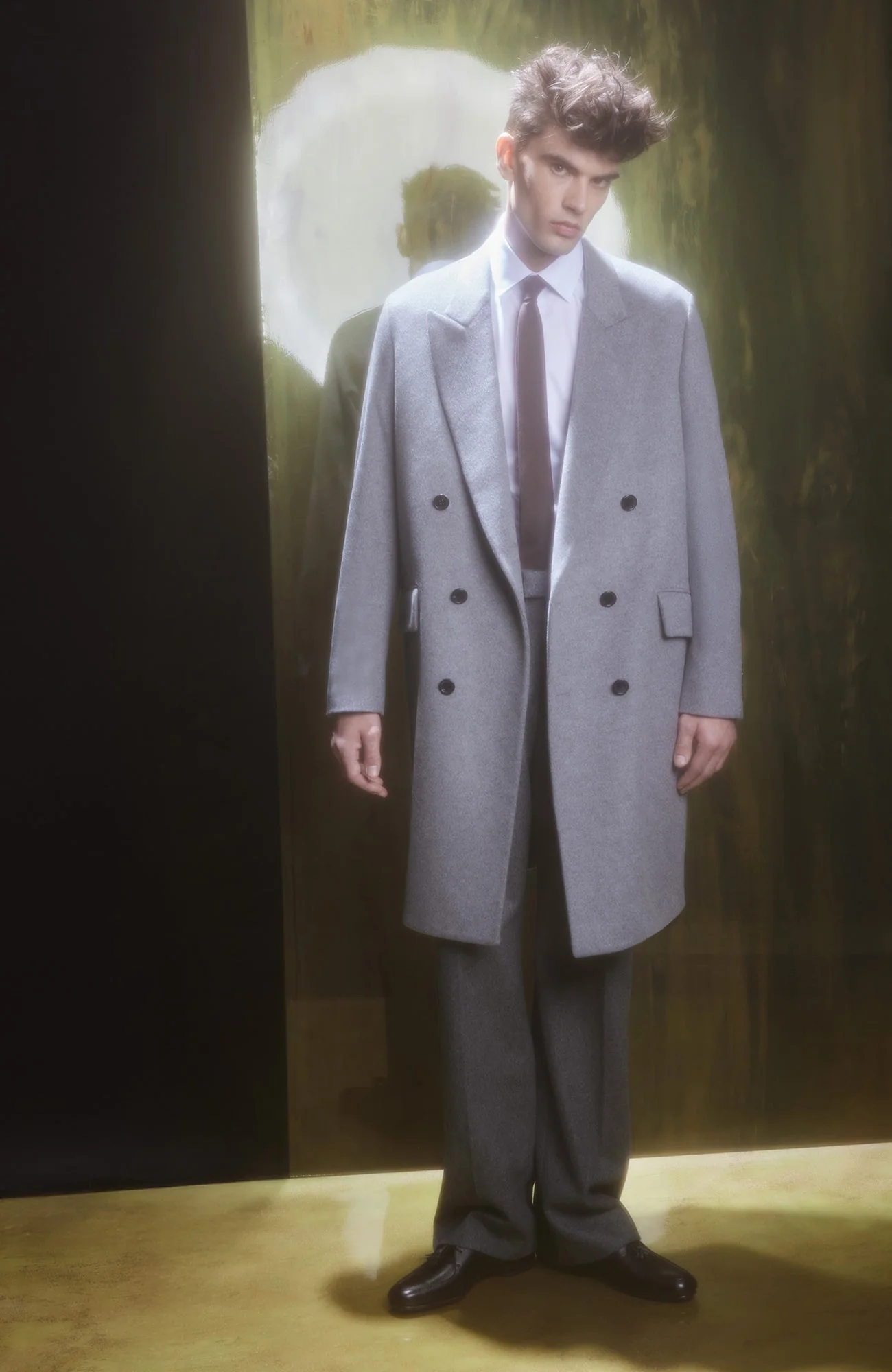 Thomas Grey Wool & Cashmere Overcoat - Image 7