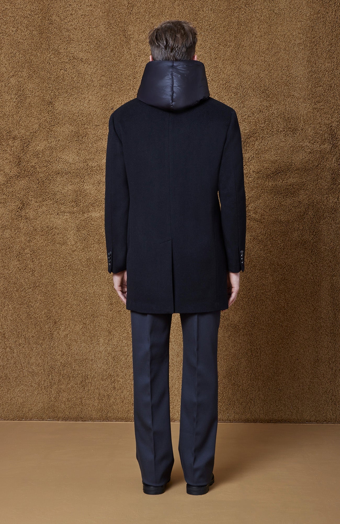 Trenton Black Wool & Cashmere Topcoat - Image 5